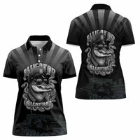 Alligator Alcatraz Police Women Polo Shirt Prison Florida Everglades - Wonder Print Shop