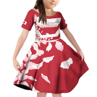 Custom Japan Rugby Family Matching Off Shoulder Short Dress and Hawaiian Shirt Brave Cherry Blossoms Flying Petals - Wonder Print Shop