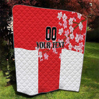 Custom Japan Rugby Quilt Seamless Japanese Waves Pattern - Wonder Print Shop