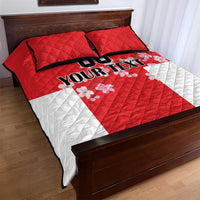 Custom Japan Rugby Quilt Bed Set Seamless Japanese Waves Pattern - Wonder Print Shop