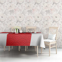Custom Japan Rugby Tablecloth Seamless Japanese Waves Pattern - Wonder Print Shop