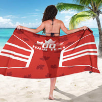 Custom Canada Rugby Sarong Canada Flag Maple Leaf - Wonder Print Shop