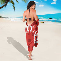 Custom Canada Rugby Sarong Canada Flag Maple Leaf - Wonder Print Shop