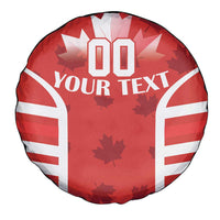 Custom Canada Rugby Spare Tire Cover Canada Flag Maple Leaf - Wonder Print Shop