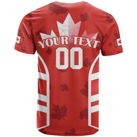 Custom Canada Rugby T Shirt Canada Flag Maple Leaf - Wonder Print Shop
