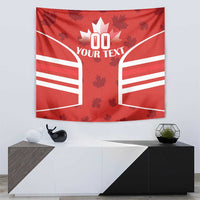 Custom Canada Rugby Tapestry Canada Flag Maple Leaf - Wonder Print Shop