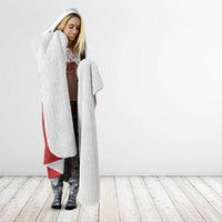 Custom Canada Rugby Hooded Blanket Beaver Riding A Goose