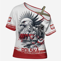 Poland Independence Day Cross Shoulder Shirt Polska Eagle Proud To Be Polish - Wonder Print Shop