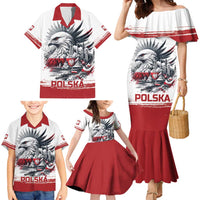 Poland Independence Day Family Matching Mermaid Dress and Hawaiian Shirt Polska Eagle Proud To Be Polish - Wonder Print Shop