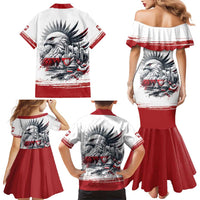 Poland Independence Day Family Matching Mermaid Dress and Hawaiian Shirt Polska Eagle Proud To Be Polish - Wonder Print Shop
