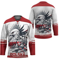 Poland Independence Day Hockey Jersey Polska Eagle Proud To Be Polish - Wonder Print Shop