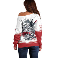 Poland Independence Day Off Shoulder Sweater Polska Eagle Proud To Be Polish - Wonder Print Shop