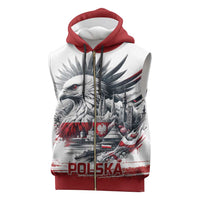 Poland Independence Day Sleeveless Zip Hoodie Polska Eagle Proud To Be Polish - Wonder Print Shop