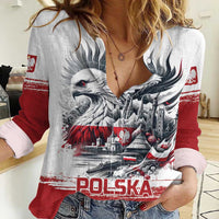Poland Independence Day Women Casual Shirt Polska Eagle Proud To Be Polish - Wonder Print Shop