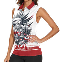 Poland Independence Day Women Sleeveless Polo Shirt Polska Eagle Proud To Be Polish - Wonder Print Shop