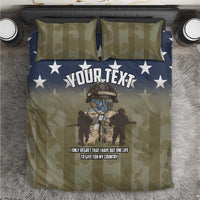 Personalized Veterans Day 2024 Bedding Set U.S Veterans Proud Dad - Wonder Print Shop