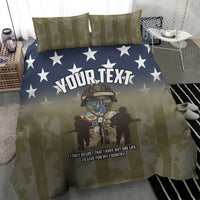 Personalized Veterans Day 2024 Bedding Set U.S Veterans Proud Dad - Wonder Print Shop