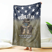 Personalized Veterans Day 2024 Blanket U.S Veterans Proud Dad