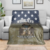 Personalized Veterans Day 2024 Blanket U.S Veterans Proud Dad