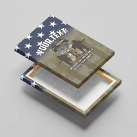 Personalized Veterans Day 2024 Canvas Wall Art U.S Veterans Proud Dad - Wonder Print Shop