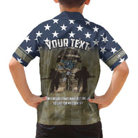 Personalized Veterans Day 2024 Family Matching Long Sleeve Bodycon Dress and Hawaiian Shirt U.S Veterans Proud Dad - Wonder Print Shop