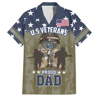Personalized Veterans Day 2024 Family Matching Long Sleeve Bodycon Dress and Hawaiian Shirt U.S Veterans Proud Dad - Wonder Print Shop