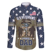 Personalized Veterans Day 2024 Family Matching Long Sleeve Bodycon Dress and Hawaiian Shirt U.S Veterans Proud Dad - Wonder Print Shop