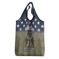 Personalized Veterans Day 2024 Grocery Bag U.S Veterans Proud Dad