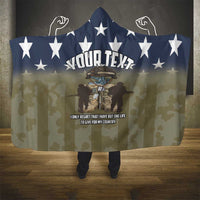 Personalized Veterans Day 2024 Hooded Blanket U.S Veterans Proud Dad