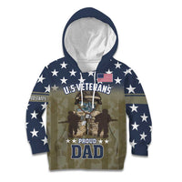 Personalized Veterans Day 2024 Kid Hoodie U.S Veterans Proud Dad - Wonder Print Shop