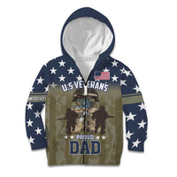 Personalized Veterans Day 2024 Kid Hoodie U.S Veterans Proud Dad - Wonder Print Shop