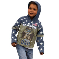 Personalized Veterans Day 2024 Kid Hoodie U.S Veterans Proud Dad - Wonder Print Shop