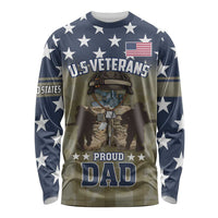 Personalized Veterans Day 2024 Long Sleeve Shirt U.S Veterans Proud Dad - Wonder Print Shop
