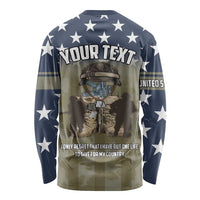 Personalized Veterans Day 2024 Long Sleeve Shirt U.S Veterans Proud Dad - Wonder Print Shop