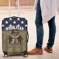 Personalized Veterans Day 2024 Luggage Cover U.S Veterans Proud Dad - Wonder Print Shop
