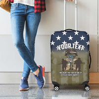 Personalized Veterans Day 2024 Luggage Cover U.S Veterans Proud Dad - Wonder Print Shop