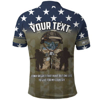 Personalized Veterans Day 2024 Polo Shirt U.S Veterans Proud Dad - Wonder Print Shop