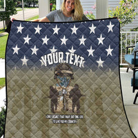 Personalized Veterans Day 2024 Quilt U.S Veterans Proud Dad - Wonder Print Shop