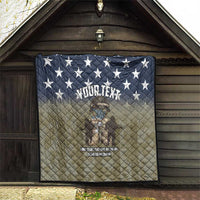 Personalized Veterans Day 2024 Quilt U.S Veterans Proud Dad - Wonder Print Shop