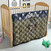 Personalized Veterans Day 2024 Quilt U.S Veterans Proud Dad - Wonder Print Shop