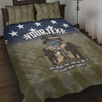 Personalized Veterans Day 2024 Quilt Bed Set U.S Veterans Proud Dad - Wonder Print Shop