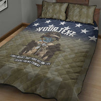 Personalized Veterans Day 2024 Quilt Bed Set U.S Veterans Proud Dad - Wonder Print Shop
