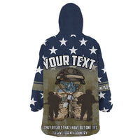 Personalized Veterans Day 2024 Wearable Blanket Hoodie U.S Veterans Proud Dad - Wonder Print Shop
