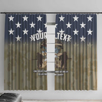 Personalized Veterans Day 2024 Window Curtain U.S Veterans Proud Dad - Wonder Print Shop