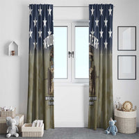 Personalized Veterans Day 2024 Window Curtain U.S Veterans Proud Dad - Wonder Print Shop