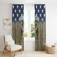 Personalized Veterans Day 2024 Window Curtain U.S Veterans Proud Dad - Wonder Print Shop