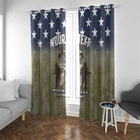 Personalized Veterans Day 2024 Window Curtain U.S Veterans Proud Dad - Wonder Print Shop