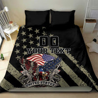 Custom Remembrance Day Bedding Set American Eagle With USA Flags - Wonder Print Shop
