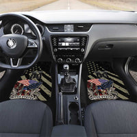 Custom Remembrance Day Car Mats American Eagle With USA Flags - Wonder Print Shop