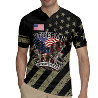 Custom Remembrance Day Rugby Jersey American Eagle With USA Flags - Wonder Print Shop